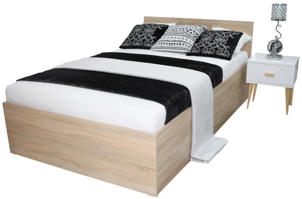 Posteľ EBONY + rošt ZADARMO - trufla / 120x200