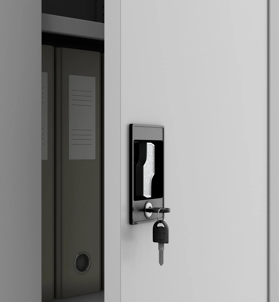 Hospodárska skriňa uzamykateľná sivá DAWID D600 900 x 1850 x 600 mm