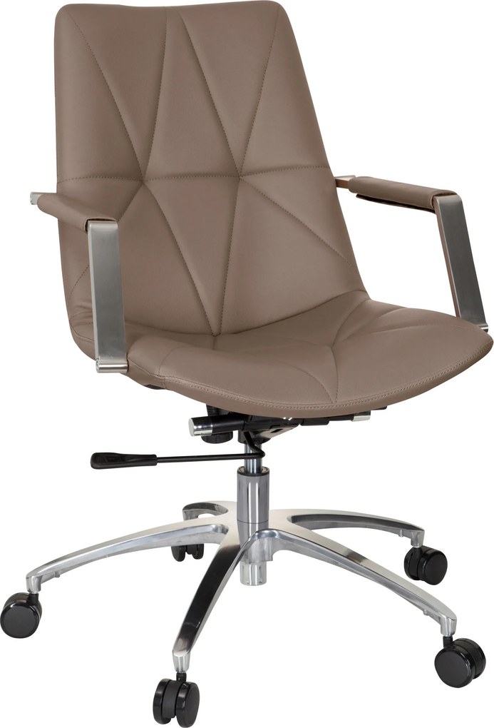 XXXLutz OTOČNÁ STOLIČKA, vzhľad kože, cappuccino MID.YOU - Online Only kancelárie - 001918042003