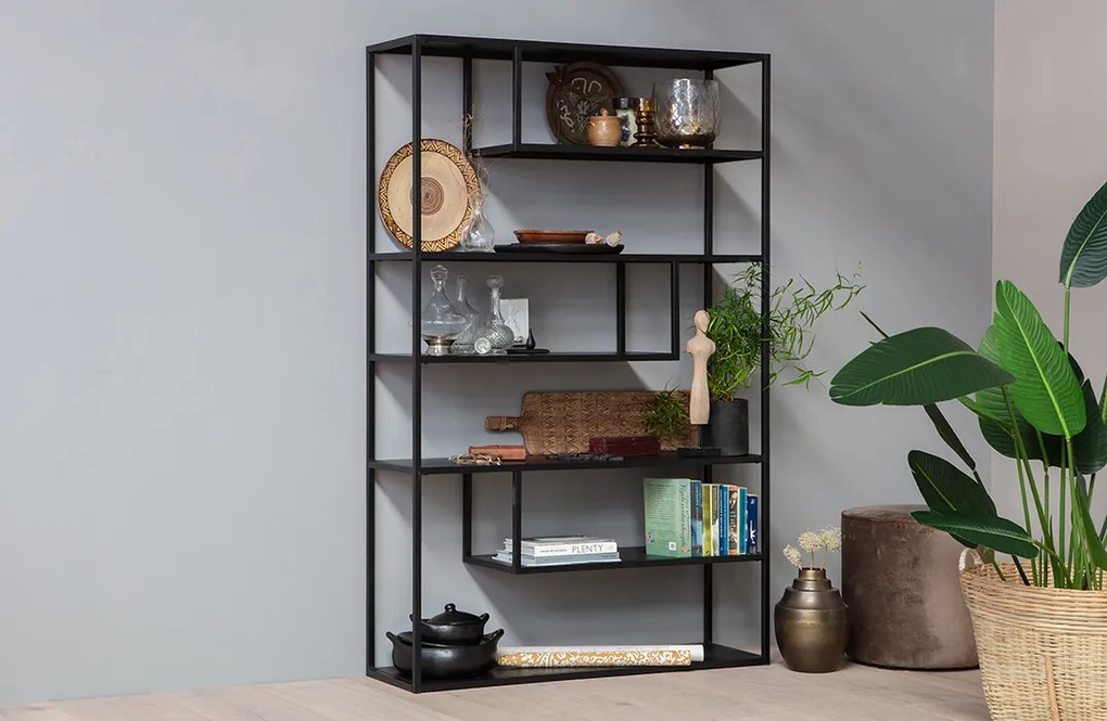 Woood Teun moderná knižnica - 120 cm