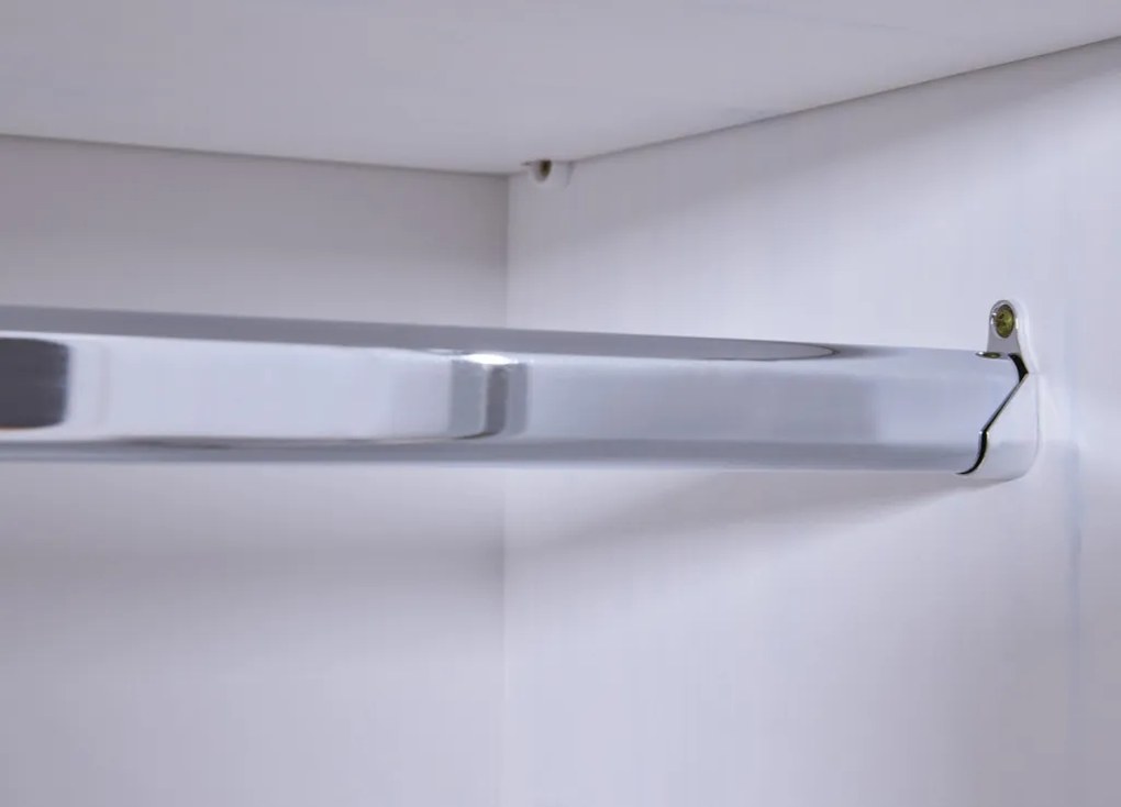 Šatníková skriňa Bastian, bielená borovica