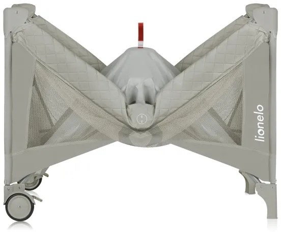 Lionelo - Cestovná postieľka FLOWER Cappuccino
