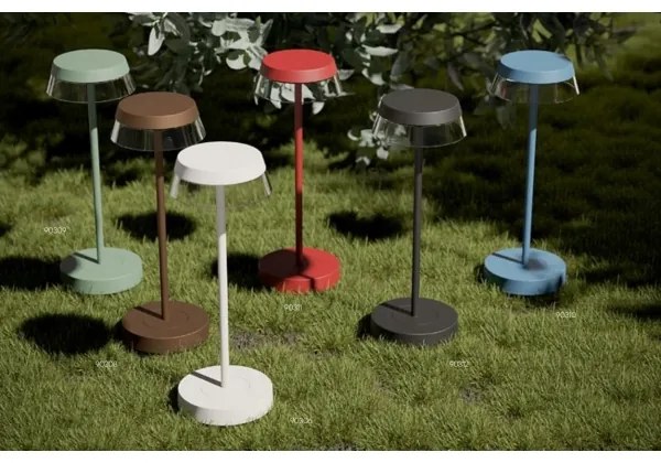 Redo 90310 - LED Stmievateľná stolná lampa ILUNA LED/2,5W/5V 3000 mAh IP65 modrá