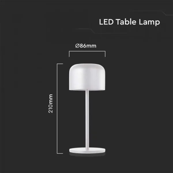 LED Stmievateľná stolná lampa LED/1,5W/5V 2700-5700K IP54 biela