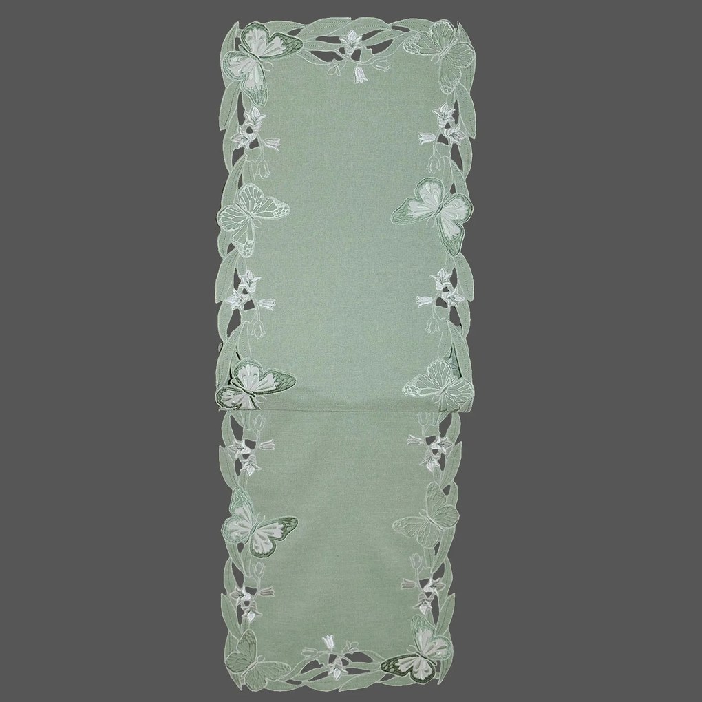 XXXLutz ÚZKY OBRUS, 40/140 cm, mätovozelená Esposa - Textil do domácnosti - 004886002702