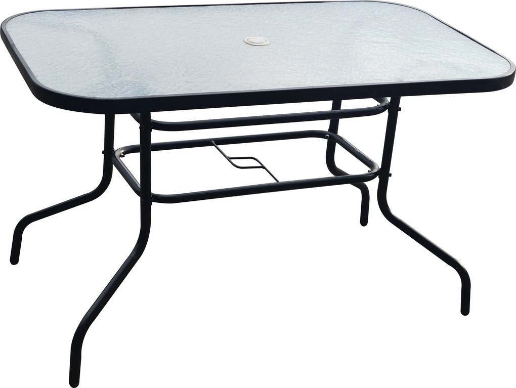 TRENDIE Záhradný stôl so sklom 120x70cm