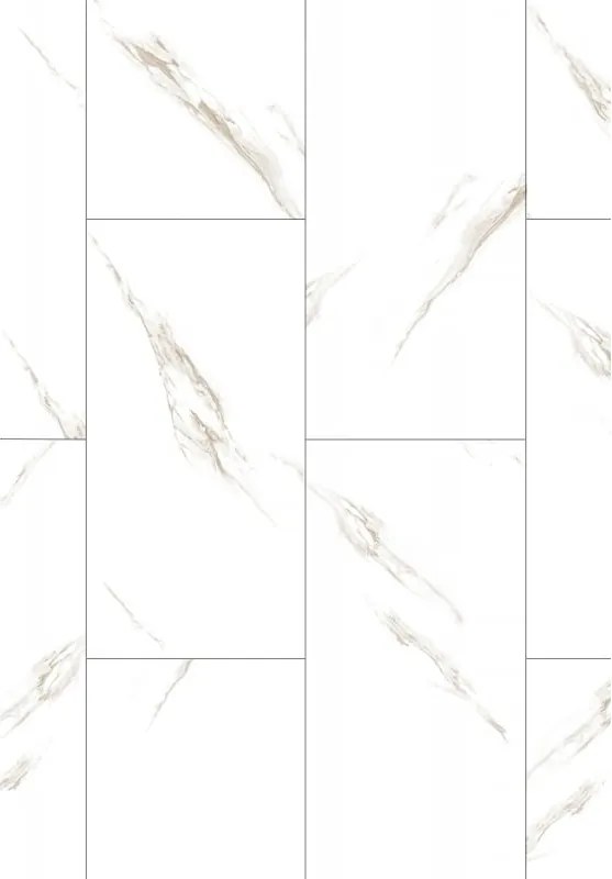 Mexen River White  vinylové panely 610 x 305 mm LVT Dryback 2,5 mm, PVC podklad, 4 V-drážka, Jazz White