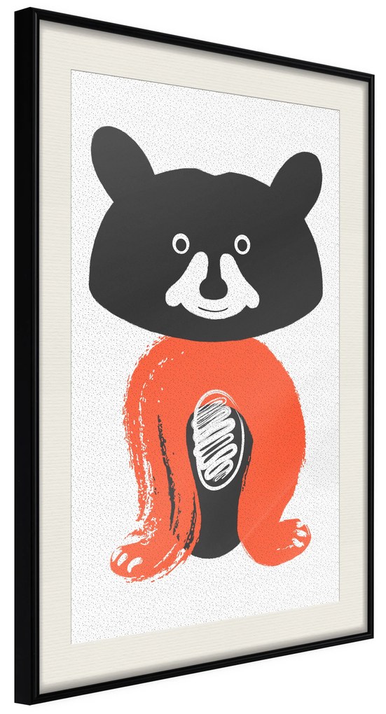 Artgeist Plagát - Nice Mr. Raccoon [Poster] Veľkosť: 20x30, Verzia: Čierny rám