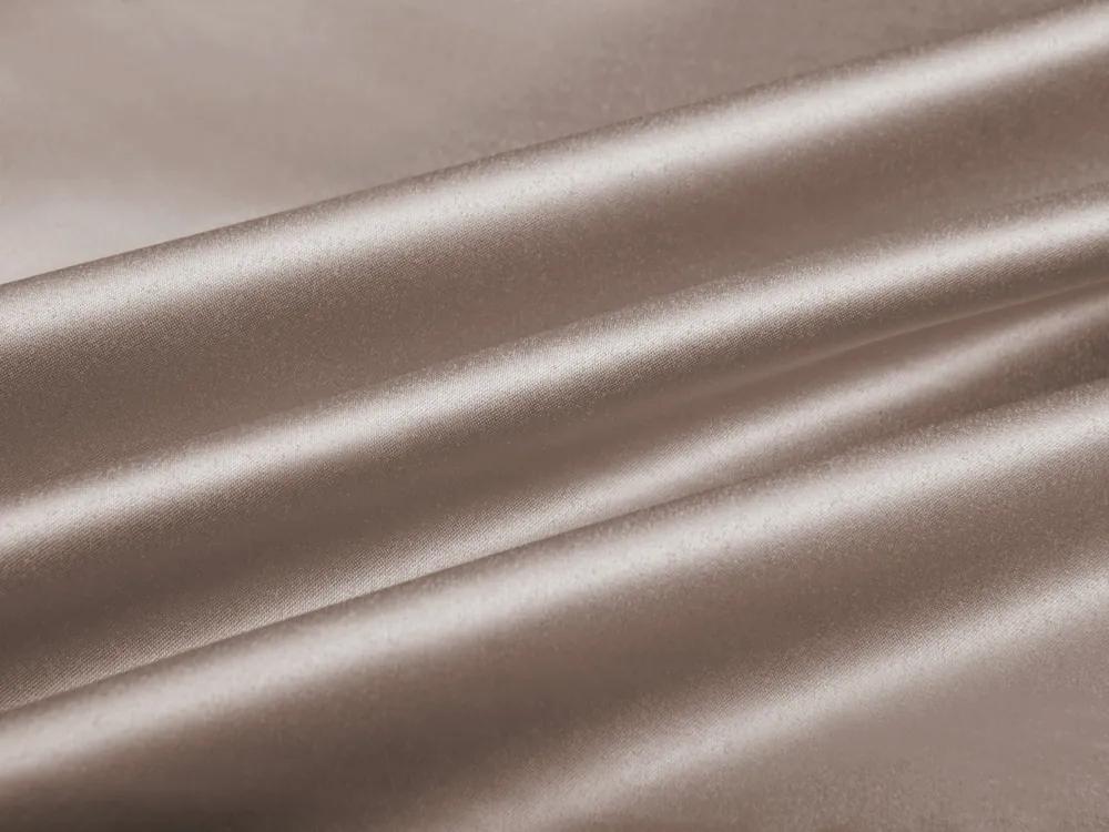Biante Saténový obdĺžnikový obrus polyesterový Satén LUX-010 Svetlo hnedý 100x140 cm