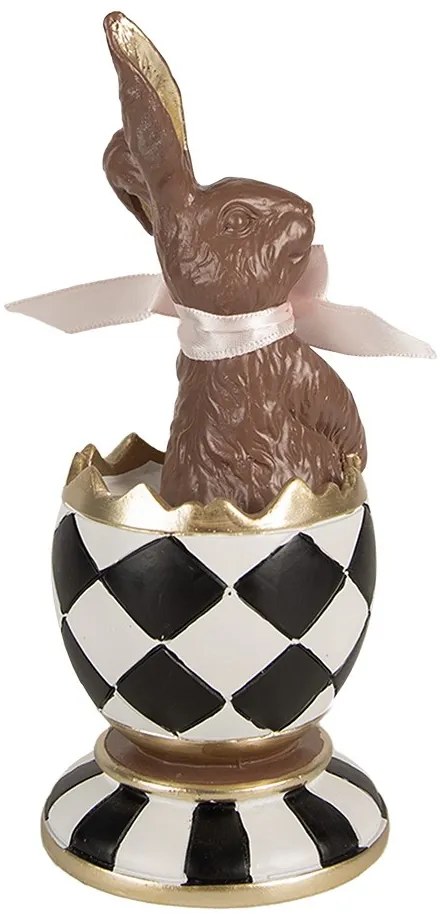 Dekorácia čoko králik vo vajci - 8*7*19 cm