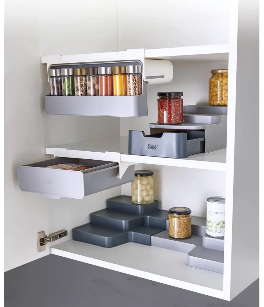 Plastové držiaky na pokrievky v súprave 4 ks bez vŕtania CupboardStore – Joseph Joseph