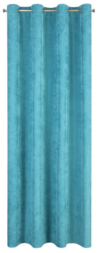 ZATEMŇOVACÍ ZÁVES NA KRÚŽKOCH JULIE 140X250 CM TYRKYSOVÁ