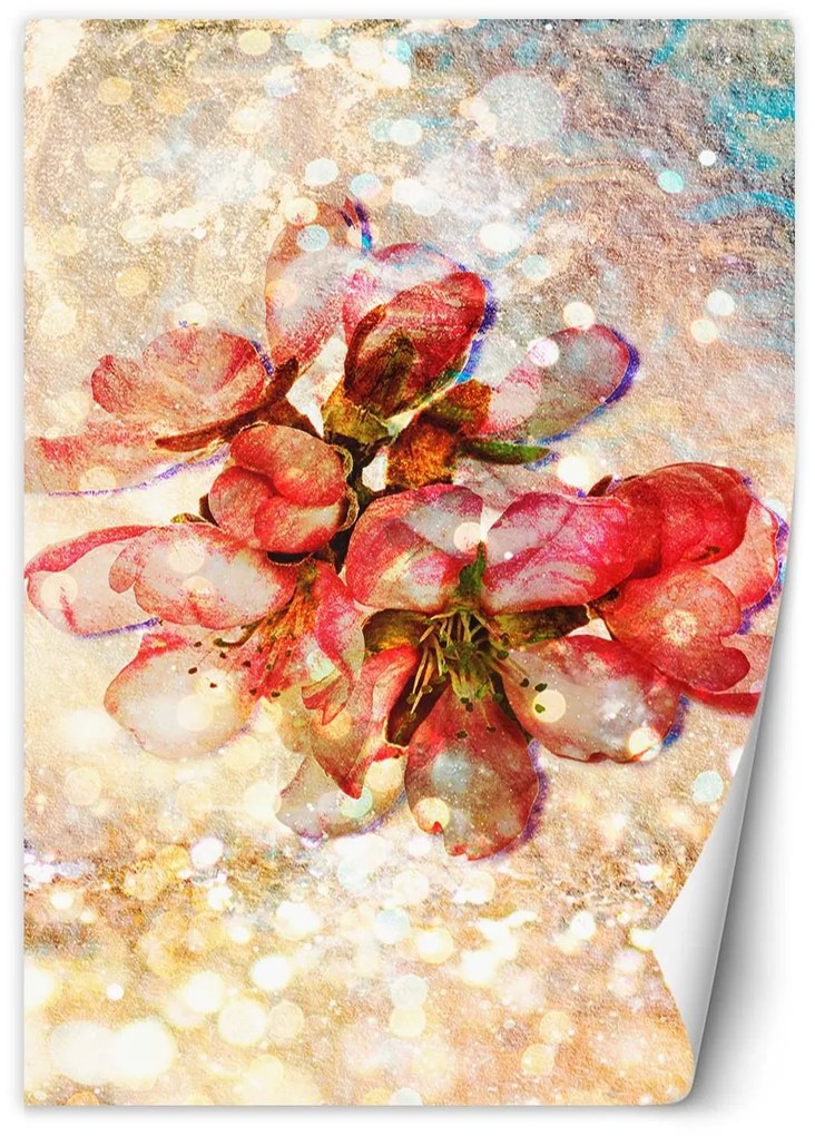 Gario Fototapeta Červené čerešňové kvety Materiál: Vliesová, Rozmery: 100 x 140 cm