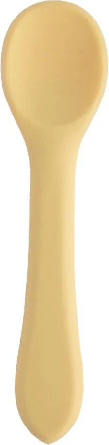 Žltá detská lyžička zo silikónu – Orion
