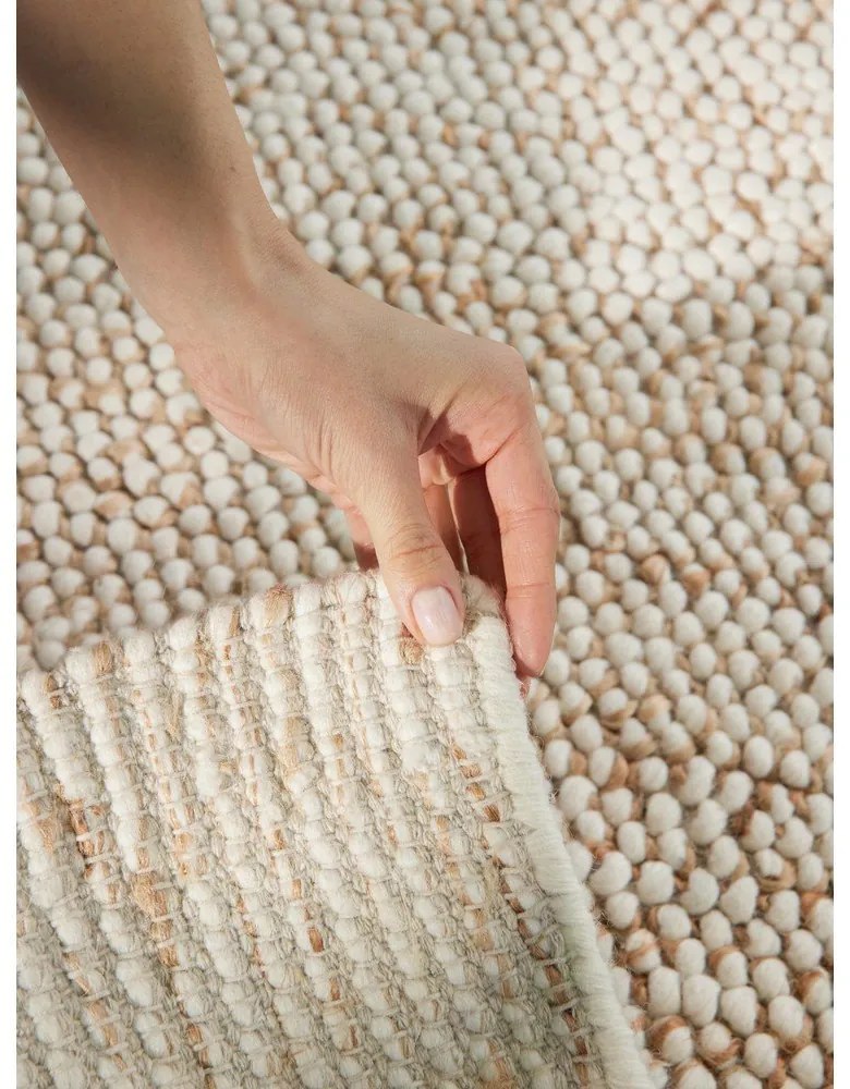 Béžový ručne tkaný koberec s prímesou vlny 120x180 cm Peas – Villeroy&amp;Boch