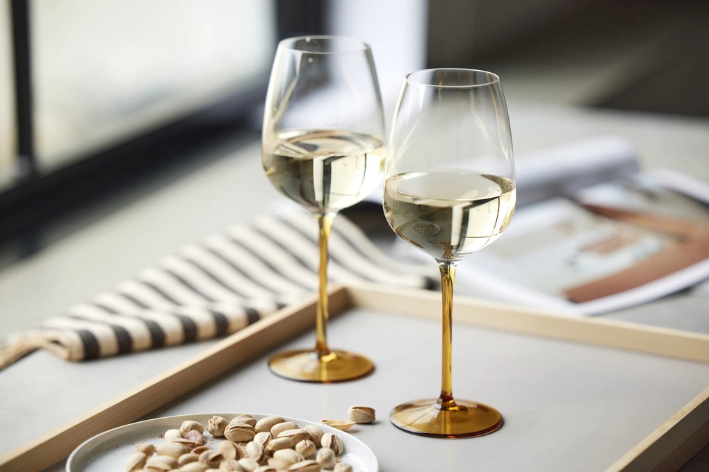 Vinné poháre Vienna 530 ml zelené 4 ks