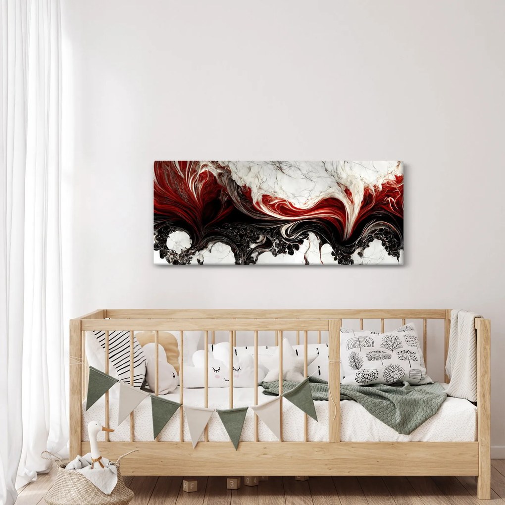 Obraz - Mramorovaná abstrakcia (120x50 cm)