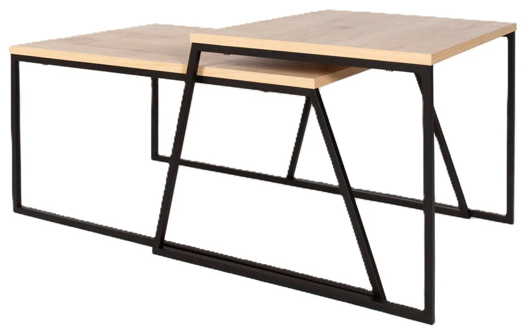 Konferenčný stolík Houseland Pal dub prírodný