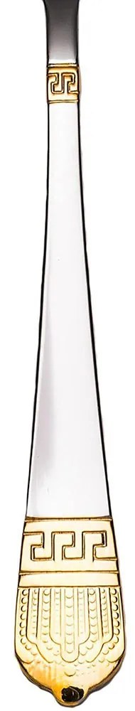 84 dielna sada príborov, rôzne farby, strieborno- zlatá