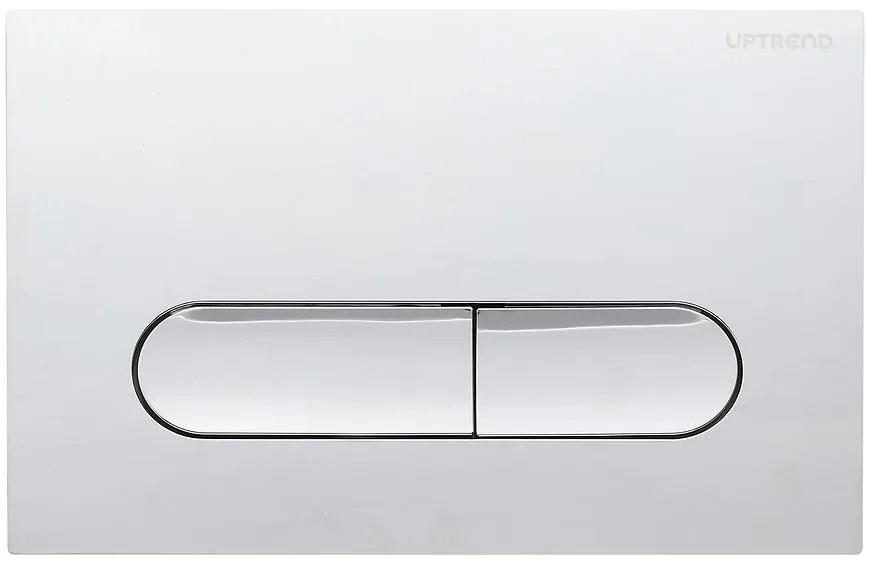 Tlačidlo Royal chróm Oval Ring