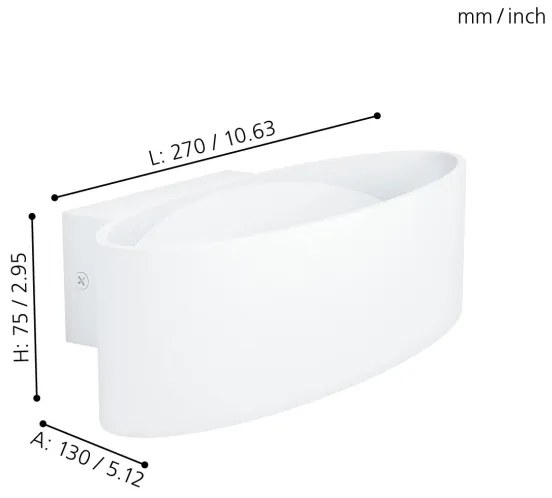 Eglo 98541 - LED Nástenné svietidlo MACCACARI LED/10W/230V