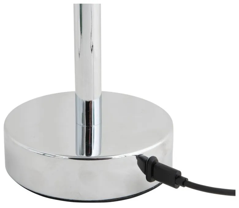 LED stolová lampa v striebornej farbe s kovovým tienidlom (výška 24,5 cm) James – Leitmotiv