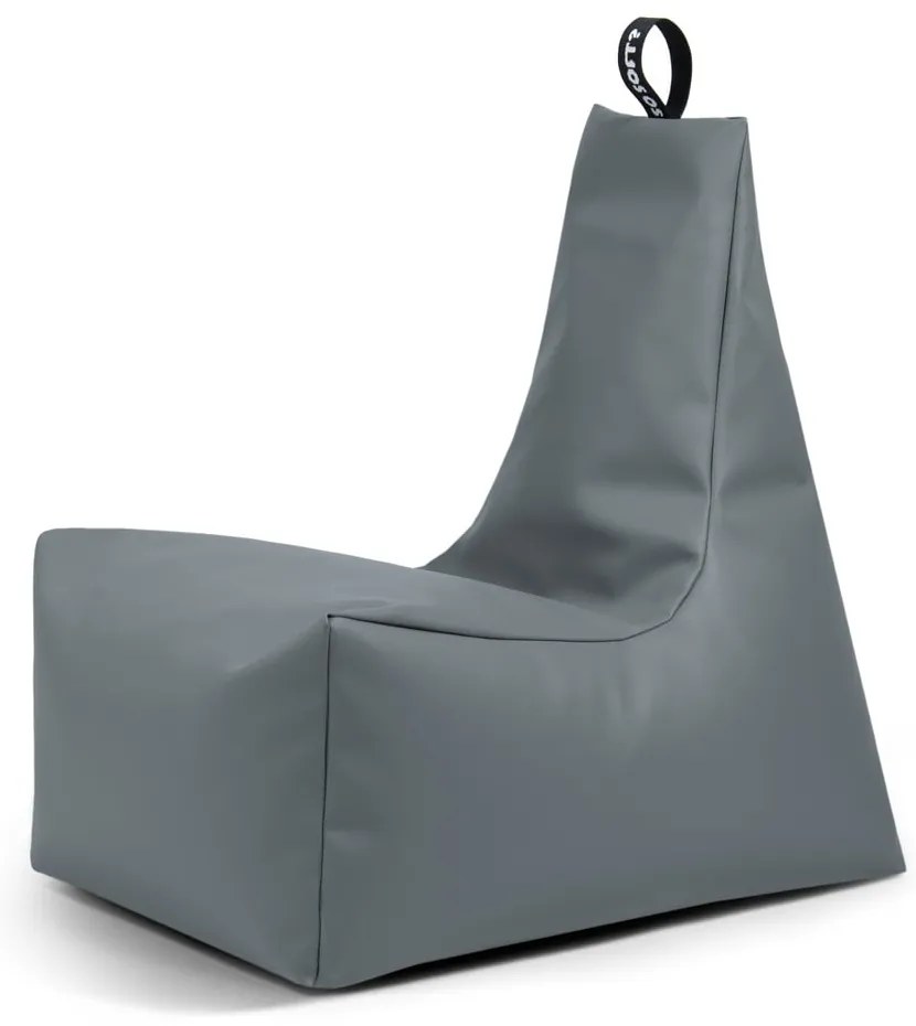 Sivý sedací vak z imitácie kože Icy XL – So Soft?