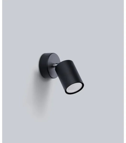 Sollux SL.1126 - Nástenné bodové svietidlo LEMMI 1xGU10/40W/230V čierna