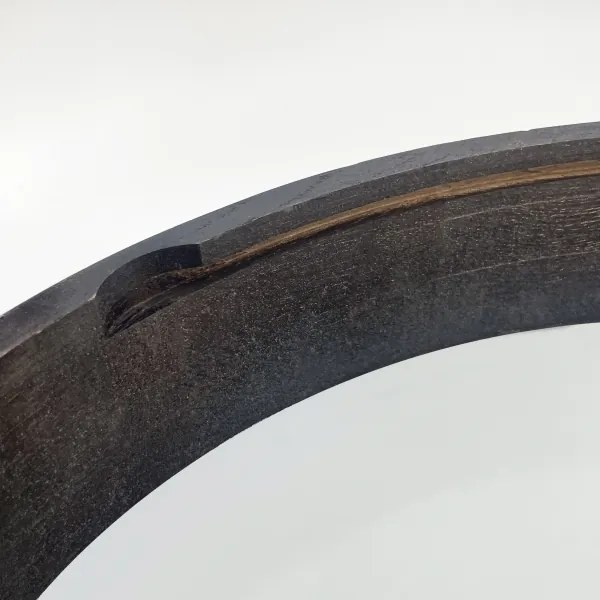 Stropné svietidlo OAK SMOKY 3xE27/15W/230V, pr. 47,5 cm, dub/tmavohnedá