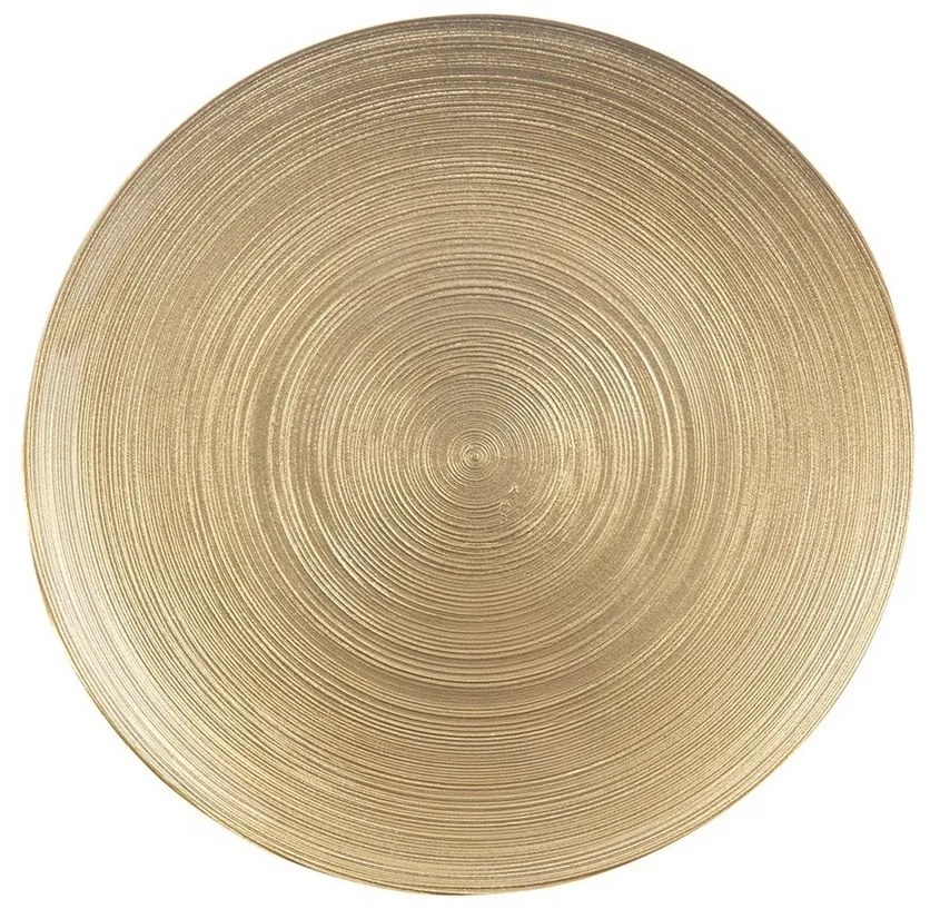 Orion Sklenený servírovací tanier Golden, pr. 21 cm, pr. 21 cm