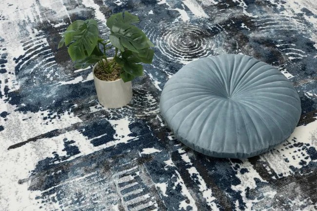 Koberec Argent 15105 U11 modrý / sivý