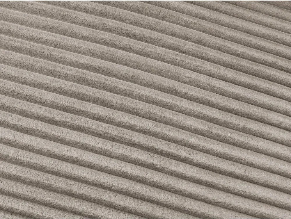 Taupe menčestrová pohovka na každodenné spanie/rozkladacia 220 cm Hugo – Bobochic Paris