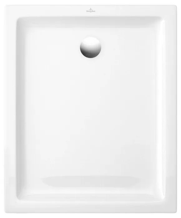 VILLEROY &amp; BOCH O.novo Plus obdĺžniková sprchová vanička z keramiky, na podlahu, protišmyk (B), 700 x 900 x 60 mm, biela alpská, 6210D101