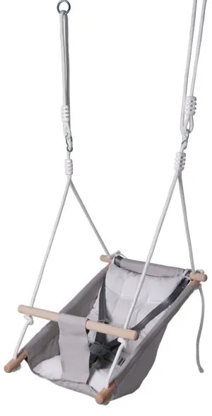 2Kids Toys - Detská textilná hojdačka pre najmenších šedá