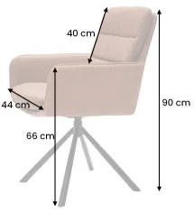 Stolička 43636 George Kožená Cognac - Komfort-nábytok