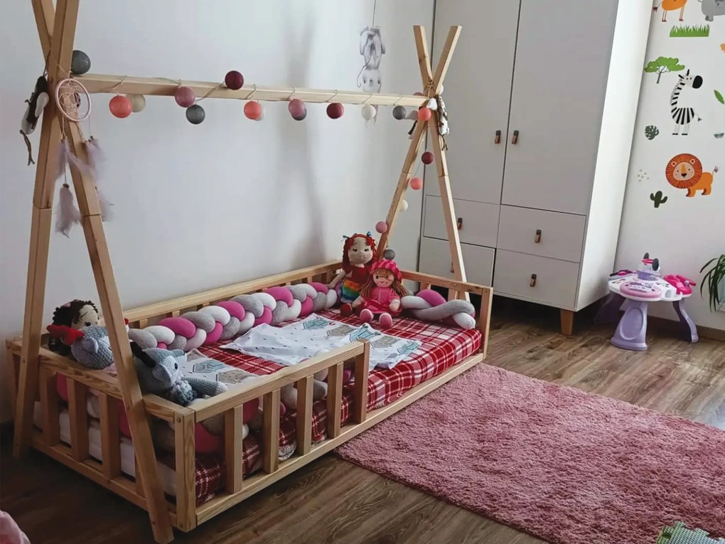 Wilsondo Detská posteľ domček Tipi 180x80 Variant úložný box: Bez úložného boxu