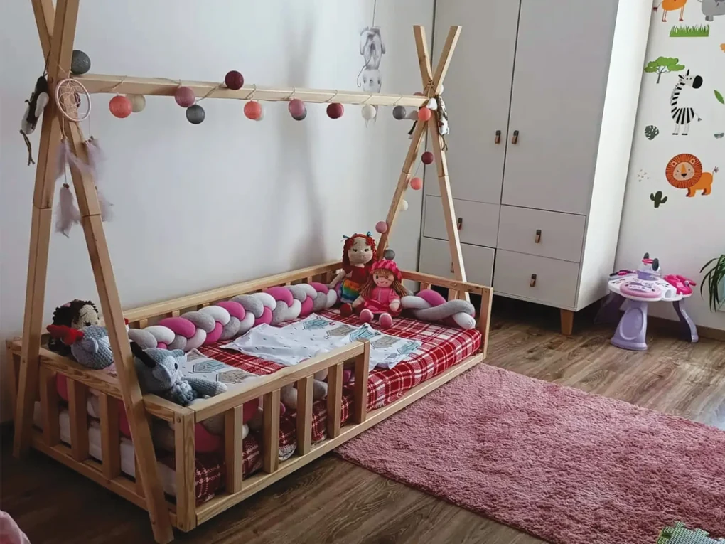 Wilsondo Detská posteľ domček Tipi 180x80 Variant úložný box: Bez úložného boxu