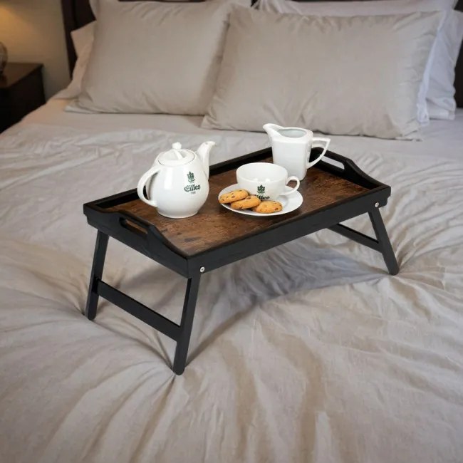 Podnos AURELIA RUSTIC čierny / hnedý