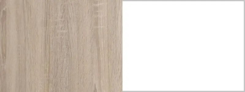 Veľká komoda Smart - dub sonoma / biela