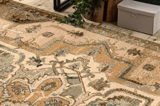 Koberec OMEGA ABBAS kamel béžový / hnedý