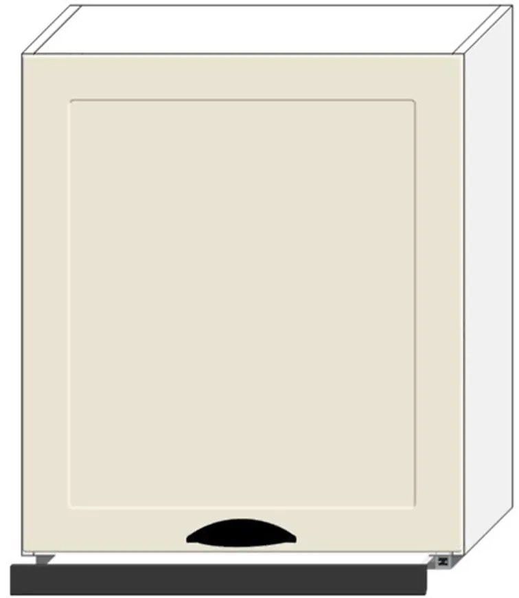 Kuchynská skrinka Adele W60/68 Slim Pl čiernym digestorom coffee