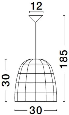 Rustikálny luster Marlo C 30 Ratan