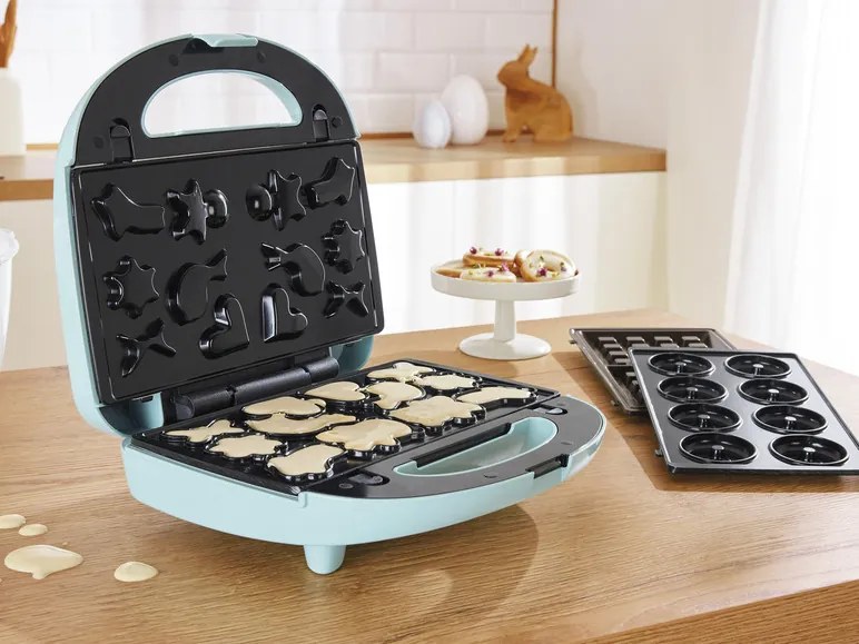 SILVERCREST® KITCHEN TOOLS Vaflovač 3 v 1 SWEW 750 C4 (modrá) (100361088)