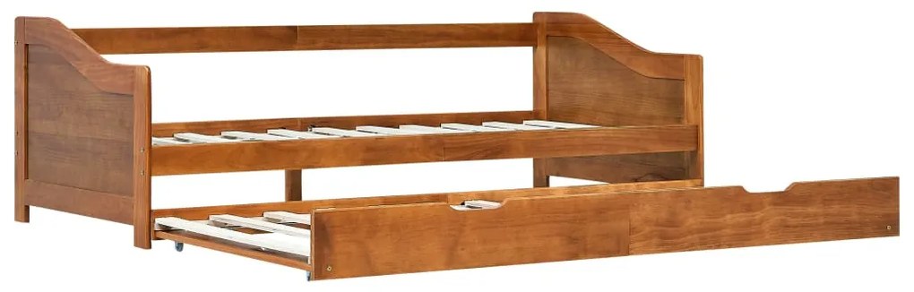 vidaXL Rám rozkladacej pohovky medovohnedý 90x200 cm borovicové drevo