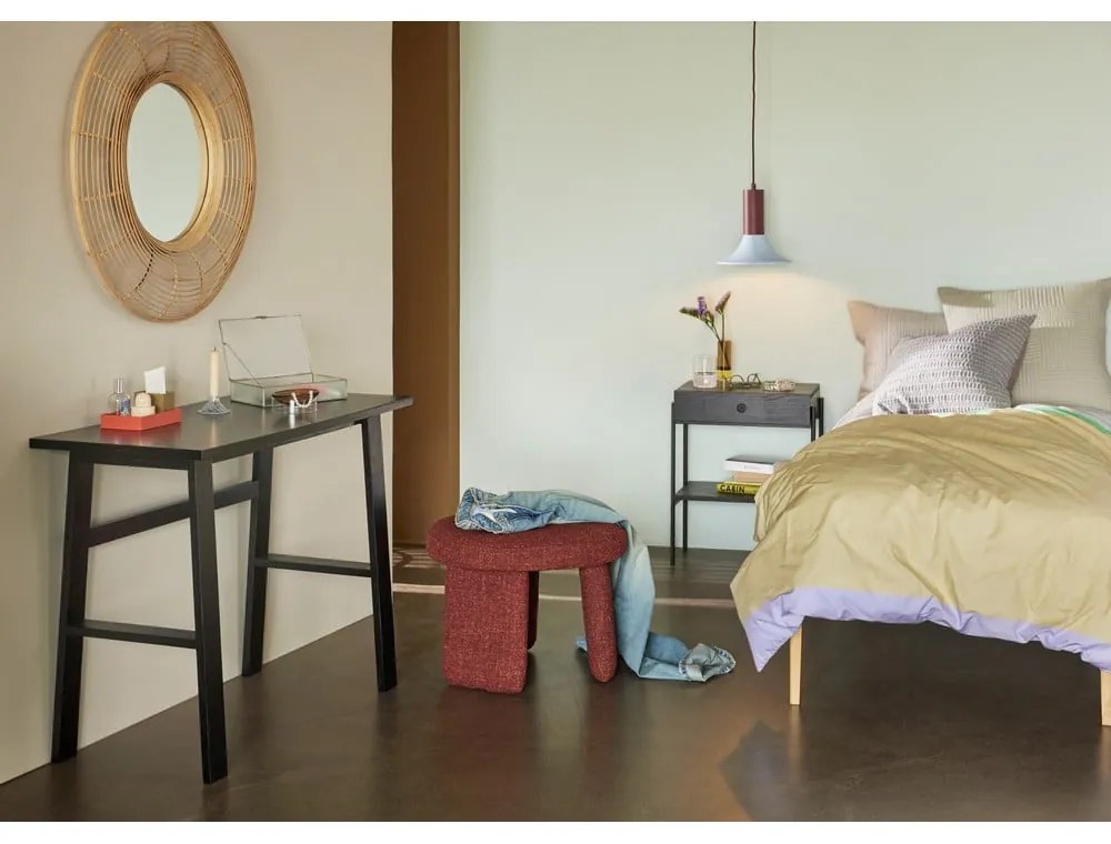 Nástenné zrkadlo s bambusovým rámom ø 80 cm Charm – Hübsch