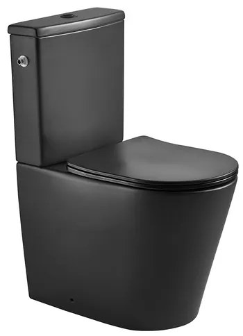 WC kombi kombinovaný SAT Brevis vírové čierna mat vario SATBRE031RTORVPBKM