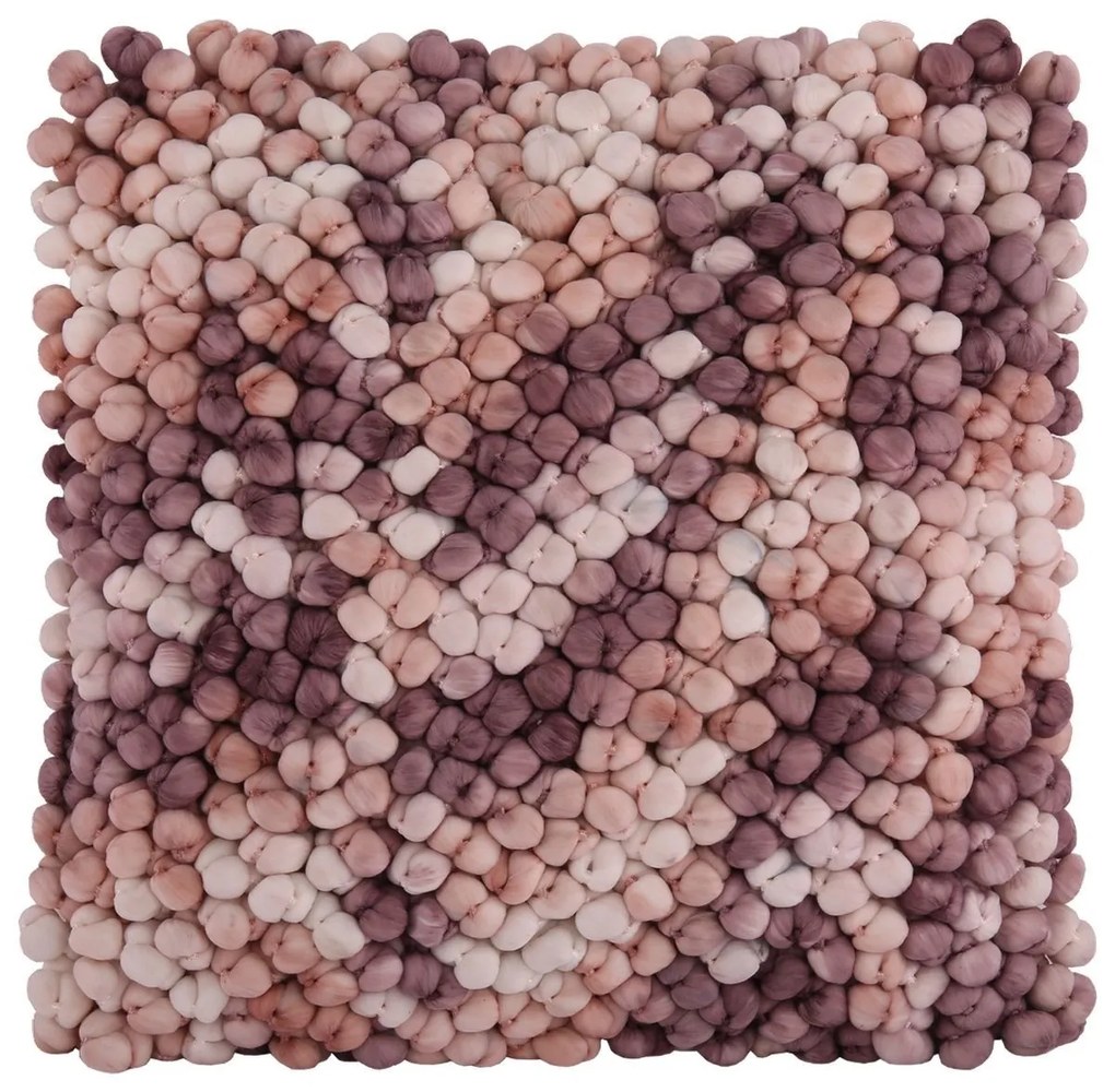 Fialový vankúš s výplňou Grazia - 45*45 cm