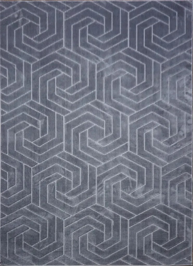 BE Koberec Kolekcia Zen Garden 2401 GREY – sivý obdĺžnikový Rozmer: 200x290 cm