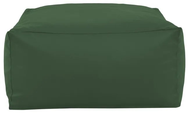 Taburetka tmavozelená kocka ekokoža