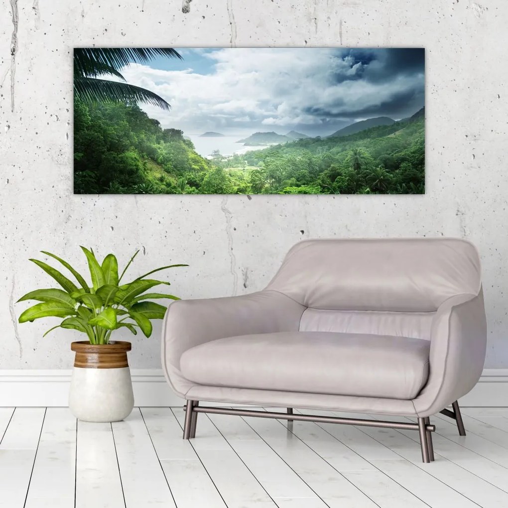 Obraz - Seychelská jungle (120x50 cm)